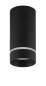 Preview: Nova Luce ESCA Deckenleuchte GU10 Schwarz 12,5x6cm dimmbar 9387001