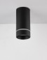 Preview: Nova Luce ESCA Deckenleuchte GU10 Schwarz 12,5x6cm dimmbar 9387001