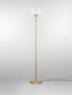 Preview: Nova Luce LED Stehleuchte Galeo 7W warmweiss 3000K Gold Glas Metall 162cm 9416943