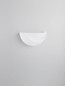 Preview: Nova Luce Wandleuchte Alas E14 Weiß Gips 34x17cm 9540231