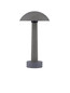 Preview: Nova Luce LED Sockelleuchte Tura 7W warmweiss 3000K IP65 salzwasserfest Schwarz Beton 35cm 9540237