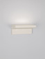 Preview: Nova Luce LED Außen-Wandleuchte Lita 6W warmweiss 3000K IP65 salzwasserfest Weiß Beton 20x12cm 9540240