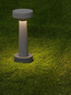 Preview: Nova Luce LED Sockelleuchte Cram 5W warmweiss 3000K IP65 salzwasserfest Schwarz Beton 30cm 9540241