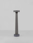 Preview: Nova Luce LED Wegeleuchte Cram 5W warmweiss 3000K IP65 salzwasserfest Schwarz Beton 50cm 9540242