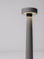 Preview: Nova Luce LED Wegeleuchte Cram 5W warmweiss 3000K IP65 salzwasserfest Schwarz Beton 50cm 9540242