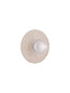 Preview: Nova Luce Wandleuchte Vrahos G9 Beige Glas Beton Ø29,5cm 9540245