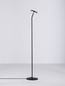 Preview: Nova Luce LED Stehleuchte Logos 9W warmweiss 3000K Schwarz Stahl Aluminium 123cm 9540252