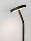 Preview: Nova Luce LED Stehleuchte Logos 9W warmweiss 3000K Schwarz Stahl Aluminium 123cm 9540252
