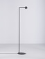 Preview: Nova Luce LED Stehleuchte Sfera 6W warmweiss 3000K Schwarz Stahl Aluminium 126cm 9540254