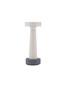 Preview: Nova Luce LED Sockelleuchte Cram 5W warmweiss 3000K IP65 salzwasserfest Weiß Beton 30cm 9540271