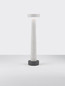 Preview: Nova Luce LED Wegeleuchte Cram 5W warmweiss 3000K IP65 salzwasserfest Weiß Beton 50cm 9540272