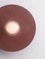 Preview: Nova Luce Wandleuchte Vrahos G9 Rot Glas Beton Ø45cm 9540334