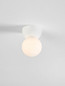 Preview: Nova Luce Deckenleuchte Zero G9 Weiß Opal Glas Gips Ø8cm 9577014