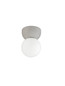 Preview: Nova Luce Deckenleuchte Zero G9 Grau Opal Glas Beton Ø8cm 9577015