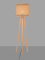 Preview: Nova Luce Stehleuchte Plette E27 Natur Schwarz Holz Rattan 165cm 9586528