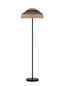 Preview: Nova Luce Stehleuchte Capa E27 Natur Schwarz Braun Rattan 148cm 9586529