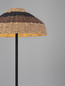 Preview: Nova Luce Stehleuchte Capa E27 Natur Schwarz Braun Rattan 148cm 9586529