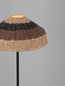 Preview: Nova Luce Stehleuchte Capa E27 Natur Schwarz Braun Rattan 148cm 9586529