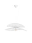 Preview: Nova Luce Pendelleuchte Artic E27 Weiß Stahl Rattan Ø60cm 9586601