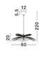 Preview: Nova Luce Pendelleuchte Artic E27 Weiß Stahl Rattan Ø60cm 9586601