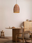 Preview: Nova Luce Pendelleuchte Mapi E27 Natur Rot Stahl Seil Ø37cm 9586605