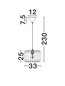 Preview: Nova Luce Pendelleuchte Abby E27 Mehrfarbig Stahl Seil Ø33x25cm 9586606