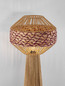 Preview: Nova Luce Stehleuchte Mapi E27 Natur Rot Seil Rattan 152cm 9586607