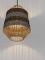 Preview: Nova Luce Pendelleuchte Copos E27 Natur Blau Schwarz Stahl Seil Ø30cm 9586609