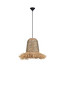 Preview: Nova Luce Pendelleuchte Sorello E27 Natur Blau Schwarz Stahl Seil Ø32cm 9586615