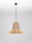 Preview: Nova Luce Pendelleuchte Sorello E27 Natur Blau Schwarz Stahl Seil Ø32cm 9586615