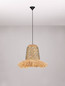 Preview: Nova Luce Pendelleuchte Sorello E27 Natur Blau Schwarz Stahl Seil Ø32cm 9586615