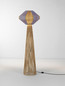Preview: Nova Luce Stehleuchte Abby E27 Natur Blau Gelb Seil 152cm 9586616