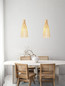 Preview: Nova Luce Pendelleuchte Niro E27 Natur Weiß Rattan Ø24cm 9586619