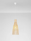 Preview: Nova Luce Pendelleuchte Niro E27 Natur Weiß Rattan Ø24cm 9586619