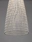 Preview: Nova Luce Pendelleuchte Niro E27 Natur Weiß Rattan Ø35cm 9586620