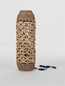 Preview: Nova Luce Stehleuchte Elma E27 Natur Schwarz Rattan 70cm 9586622