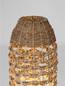 Preview: Nova Luce Stehleuchte Elma E27 Natur Schwarz Rattan 70cm 9586622