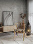 Preview: Nova Luce Stehleuchte Naos E27 Schwarz Metall Rattan 73cm 9586629