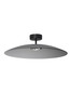 Preview: Nova Luce LED Deckenleuchte Polifemo 17W warmweiss 3000K Rauchgrau Schwarz Glas Metall Ø60cm 9620142