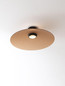 Preview: Nova Luce LED Deckenleuchte Polifemo 17W warmweiss 3000K Mokka Schwarz Glas Metall Ø60cm 9620143