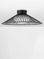 Preview: Nova Luce LED Deckenleuchte Brume 13W warmweiss 3000K Schwarz Opal Glas Metall Ø50cm 9620150