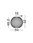 Preview: Nova Luce LED Deckenleuchte Kinetic 24W warmweiss 3000K Schwarz Metall Ø50cm 9620154