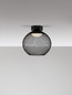 Preview: Nova Luce LED Deckenleuchte Kinetic 12W warmweiss 3000K Schwarz Metall Ø30cm 9620156