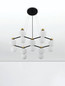 Preview: Nova Luce Pendelleuchte Ovalino 14-flammig 14xG9 Gold Schwarz Opal Glas Metall 73x64cm 9620162