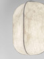 Preview: Nova Luce Pendelleuchte Pierida E27 Weiß Metall Seide Ø30cm 9620164