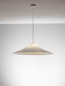 Preview: Nova Luce Pendelleuchte Oket E27 Weiß Metall Seide Ø90cm 9620167