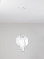 Preview: Nova Luce Pendelleuchte Esperia E27 Weiß Metall Seide Ø53cm 9620170