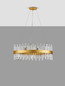 Preview: Nova Luce Pendelleuchte Crown 18-flammig 18xG9 Gold Metall Kristall Ø75cm 9695118