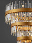 Preview: Nova Luce Pendelleuchte Crown 42-flammig 42xG9 Gold Metall Kristall Ø75cm 9695121