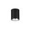 Preview: Nova Luce LED Deckenleuchte Aneto 10W warmweiss 3000K Schwarz Aluminium Ø7cm 9695151